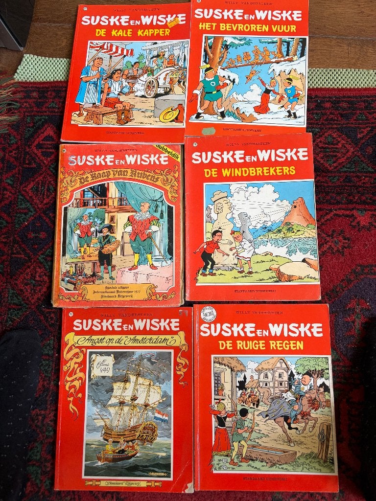 Suske en Wiske 6x, Meerdere stripboeken, Ophalen of Verzenden, Gelezen, Willy Vandersteen
