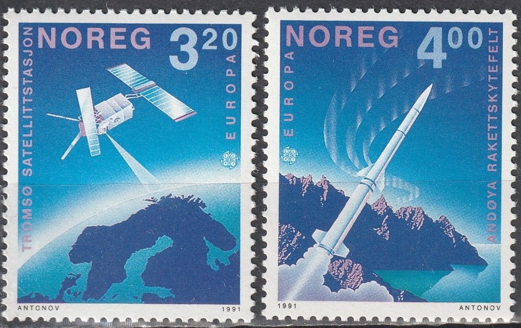 Noorwegen Michel nr. 1062-1063 Postfris, Postzegels en Munten, Postzegels | Europa | Scandinavië, Verzenden, Noorwegen, Postfris