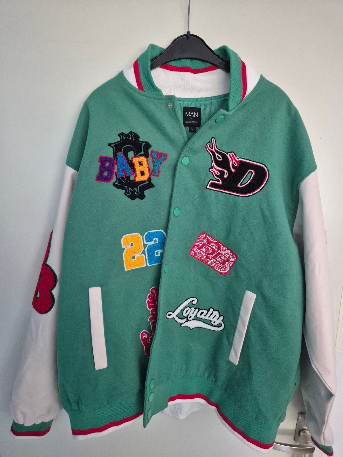 Boohooman baseball jack L, Maat 52/54 (L), Ophalen of Verzenden, Gedragen, Boohooman