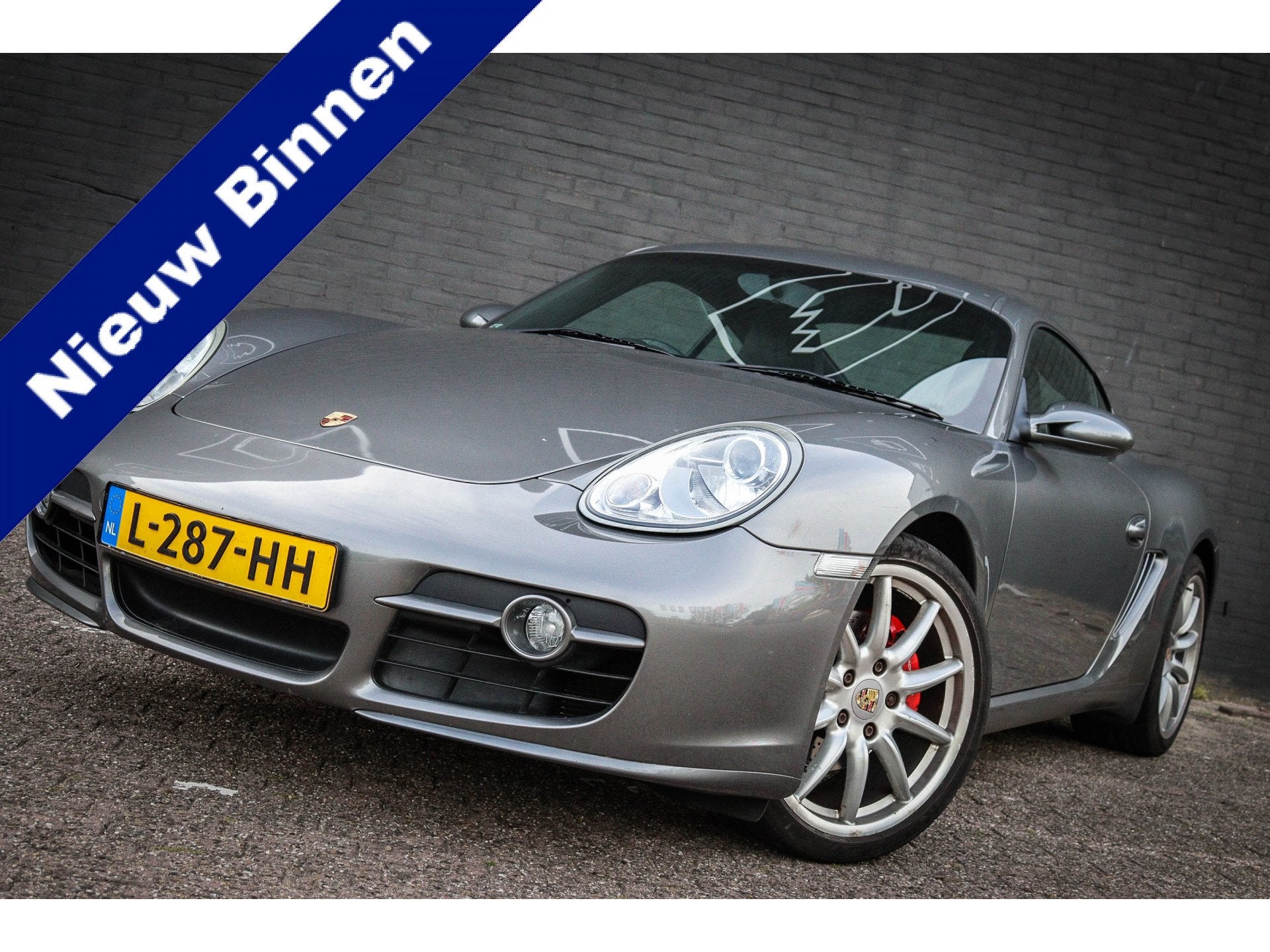 Porsche Cayman S 3.4 (Rechts gestuurd) (bj 2007), Auto's, Porsche, Gebruikt, Zwart, 296 pk, Cayman