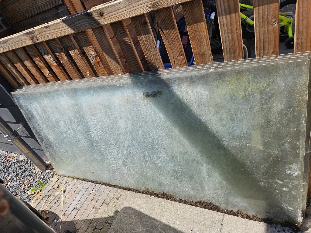 Glasplaten kas, Tuin en Terras, Kassen, Gebruikt, Kweekkas, Glas, Ophalen
