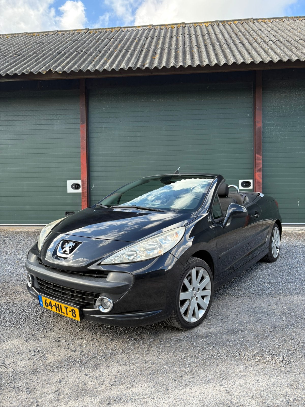 Peugeot 207 1.6 16V CC 88KW 2009 Zwart, Auto's, Voorwielaandrijving, Zwart, 4 cilinders, Cabriolet