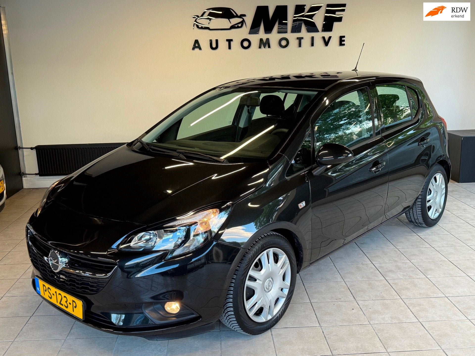 Opel Corsa 1.2 5D 2016 Zwart Airco/Elek Pakket/Nette Auto!, Voorwielaandrijving, 1063 kg, Gebruikt, Euro 6