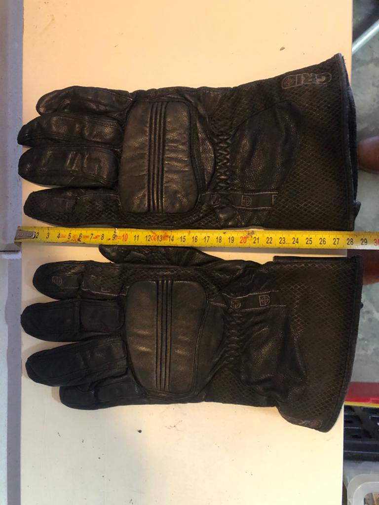Leren motorhandschoenen Grid, Motoren, Kleding | Motorkleding, Ophalen of Verzenden, Tweedehands, Heren, Handschoenen