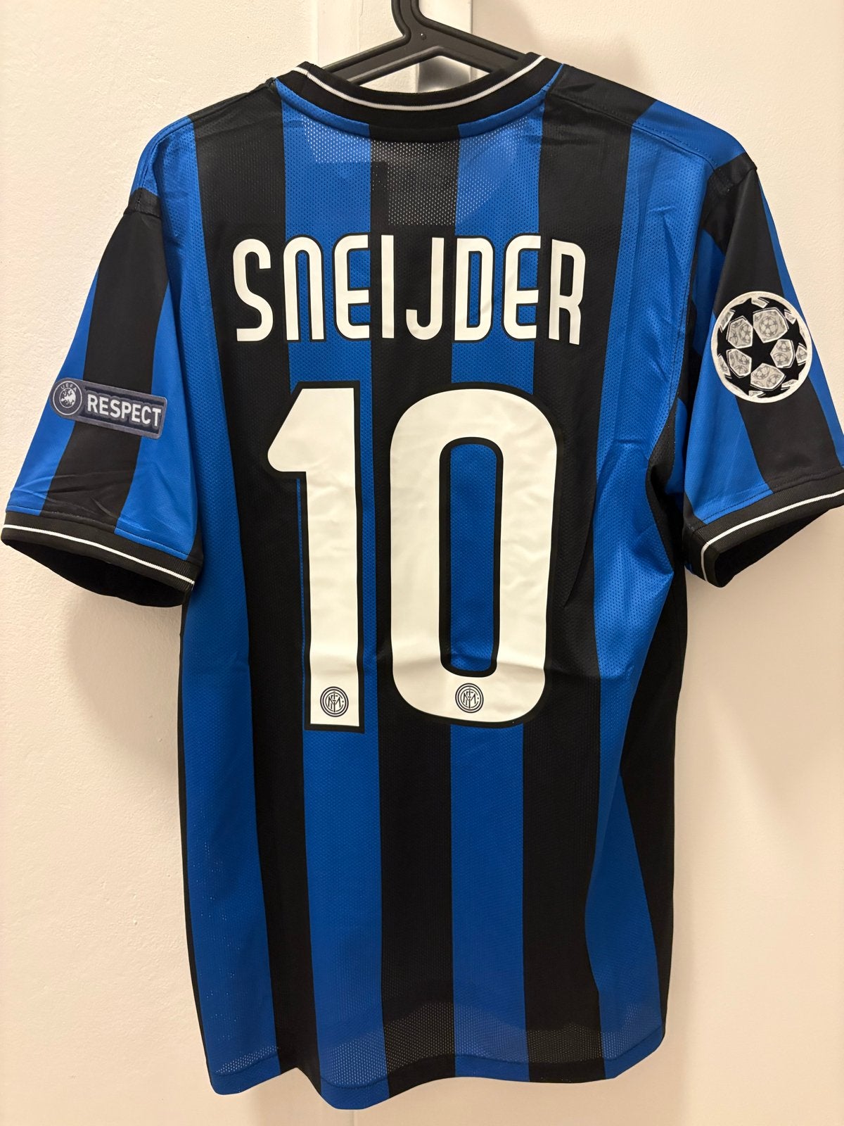 Retro Inter Milan Sneijder thuis medium nike vintage zanetti, Ophalen, Maat 52/54 (L), Zwart, Nieuw