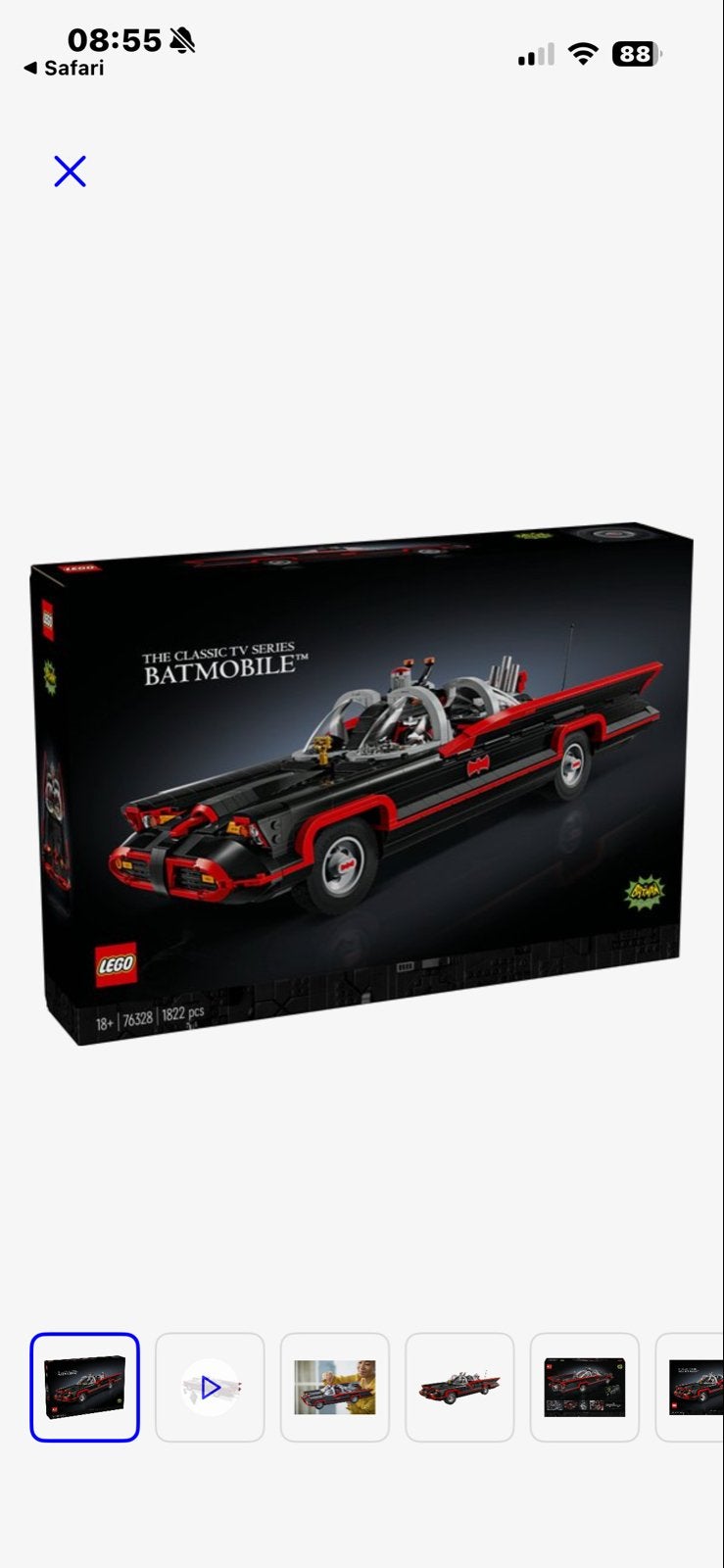 LEGO Batmobile uit de klassieke tv-serie (76328), Ophalen, Gebruikt, Overige merken