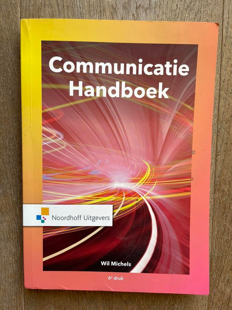 Wil Michels - Communicatie handboek ISBN 9789001899899, Boeken, Ophalen of Verzenden, Alpha, Zo goed als nieuw, HBO