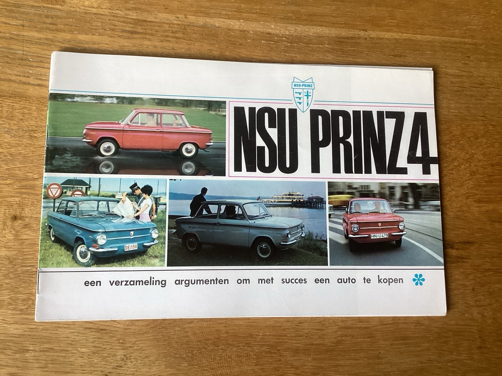 NSU Prinz 4 brochure - Origineel uit de jaren '60, Ophalen of Verzenden, Gelezen, Overige merken
