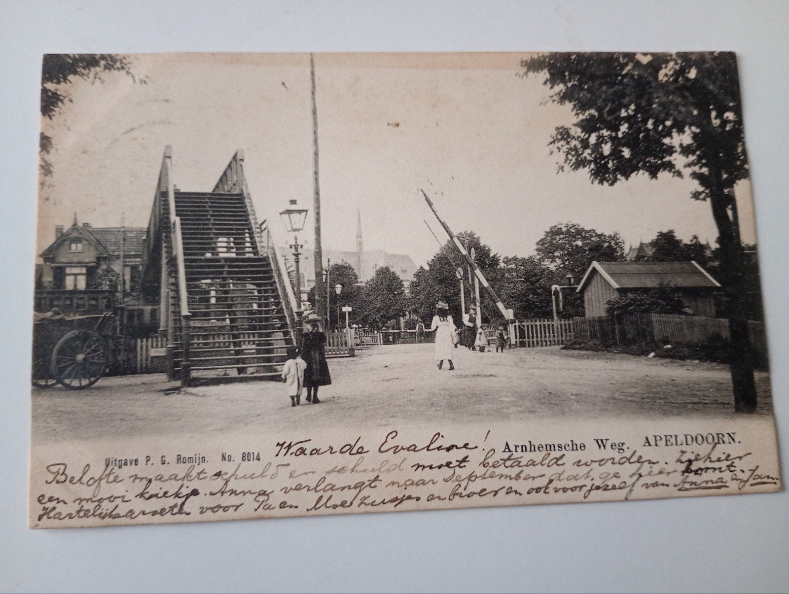 Apeldoorn Arnhemseweg Spoorwegovergang 1905, Ophalen of Verzenden, Voor 1920, Gelopen, Gelderland