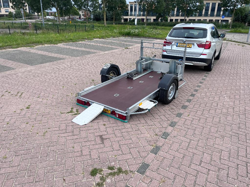 De ultieme afzinkbare, inklapbare (Motor) trailer, Ophalen, Zo goed als nieuw