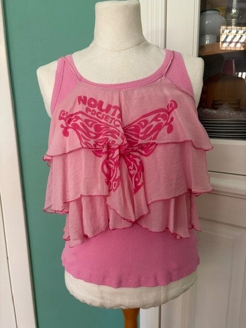 Nolita roze 'twin-set' tops maat 34-36., Kleding | Dames, Tops, Ophalen of Verzenden, Zo goed als nieuw, Roze, Nolita