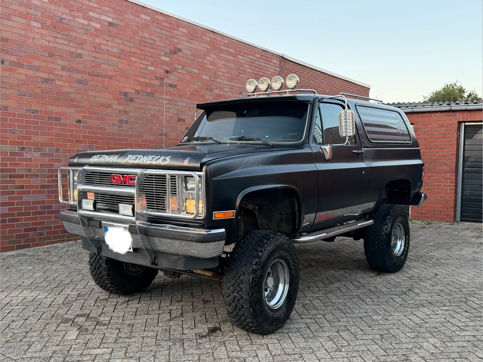 GMC Jimmy Blazer K5 6.2 Detroit Monster Truck Oldtimer 4x4, Auto's, Automaat, Zwart, Chevrolet, Zwart