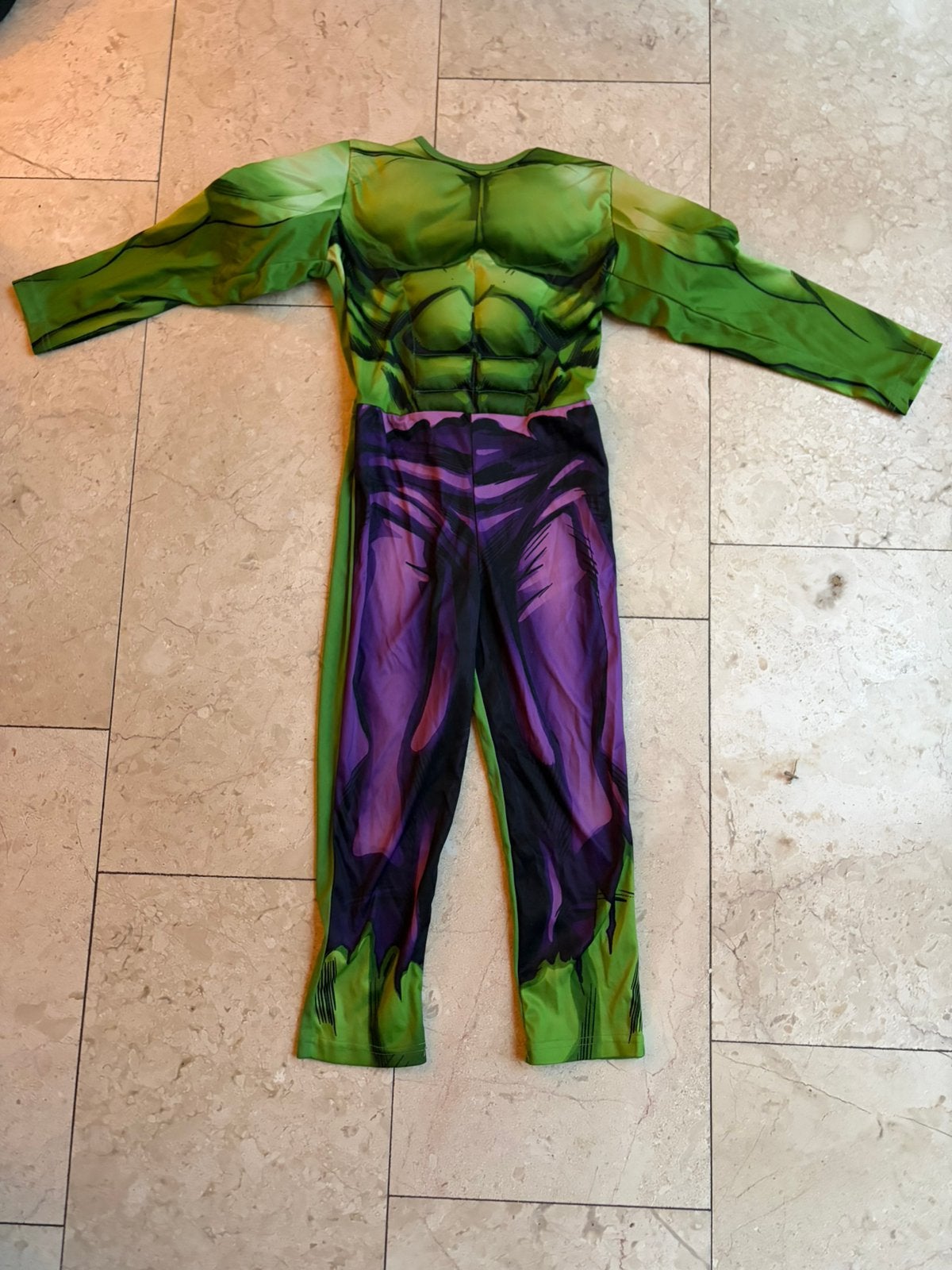 Hulk pak met masker maat 116, Ophalen of Verzenden, Zo goed als nieuw, 110 t/m 116, Jongen of Meisje