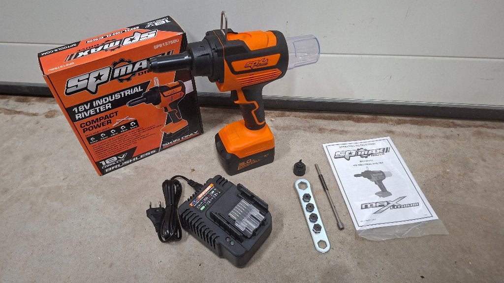 SP Tools Accu popnageltang blindklinktang 18v NIEUW!, ., Nieuw, Ophalen of Verzenden, .
