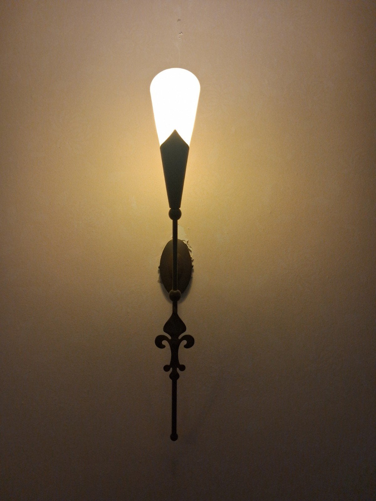 Zgan 2 wandlampen en 1 staande lamp, Huis en Inrichting, Ophalen, Zo goed als nieuw, Bruin