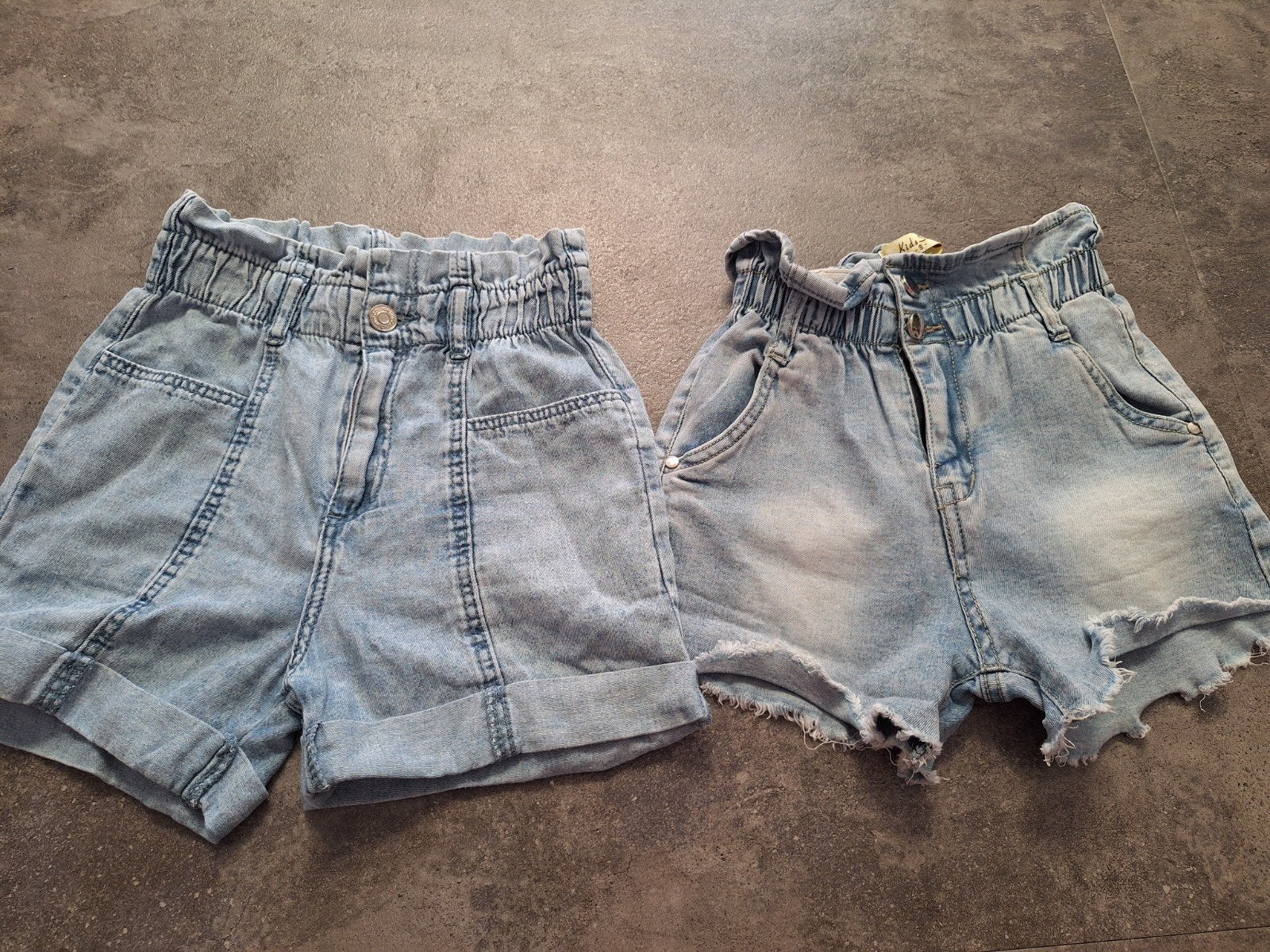 2 mooie korte spijkerbroekjes mt 128! Kids Star en Denim Co, Broek, Gebruikt, Meisje, Kids Star