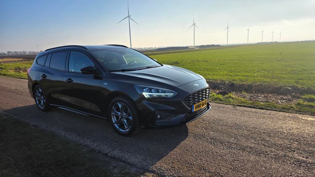 Ford Focus ST Line 1.0 Ecoboost 125pk Aut 2019 Zwart, Auto's, Zwart, Geïmporteerd, 1300 kg, 5 stoelen
