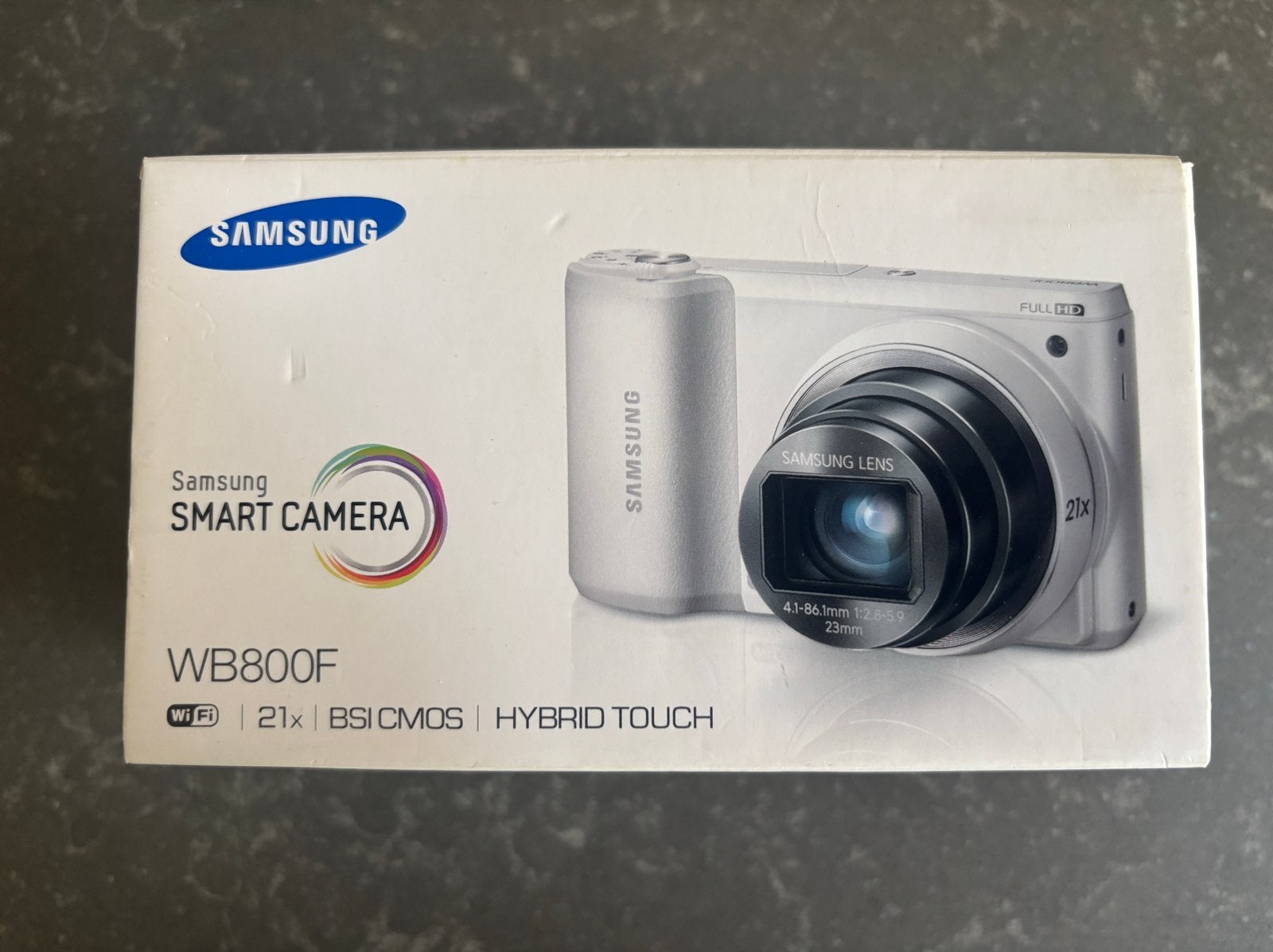 Samsung WB800F Smart Camera - Wit, 21x optische zoom, Audio, Tv en Foto, Ingebouwde flitser, 16 megapixels, Ophalen of Verzenden