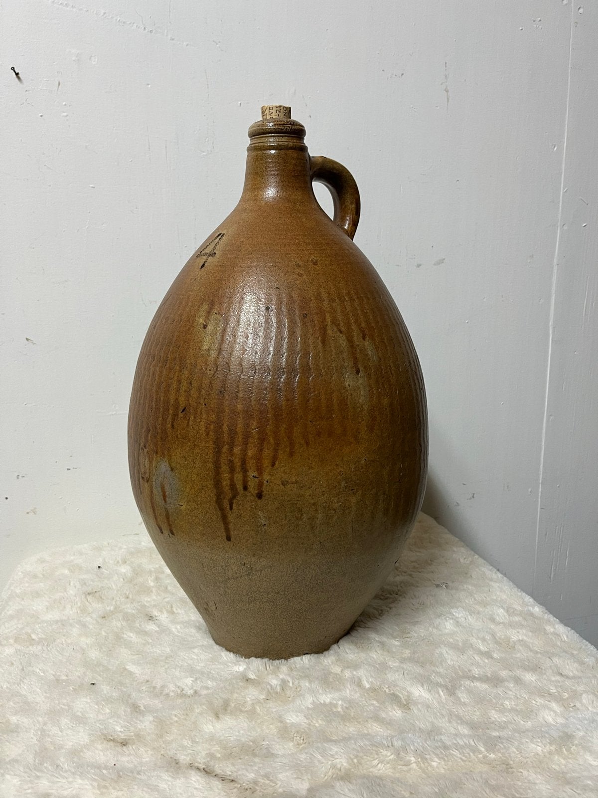 Antieke aardewerken kruik - 46cm hoog, Ophalen of Verzenden