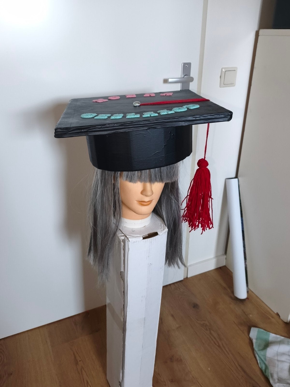 Hoera Geslaagd! Afstudeerhoed voor Feest of Decoratie, Ophalen of Verzenden, Versiering, Geboorte of Huwelijk