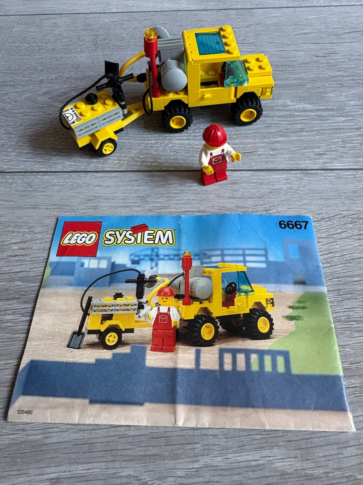 Lego System 6667: Pothole Patcher, Gebruikt, Lego, Ophalen of Verzenden, Complete set