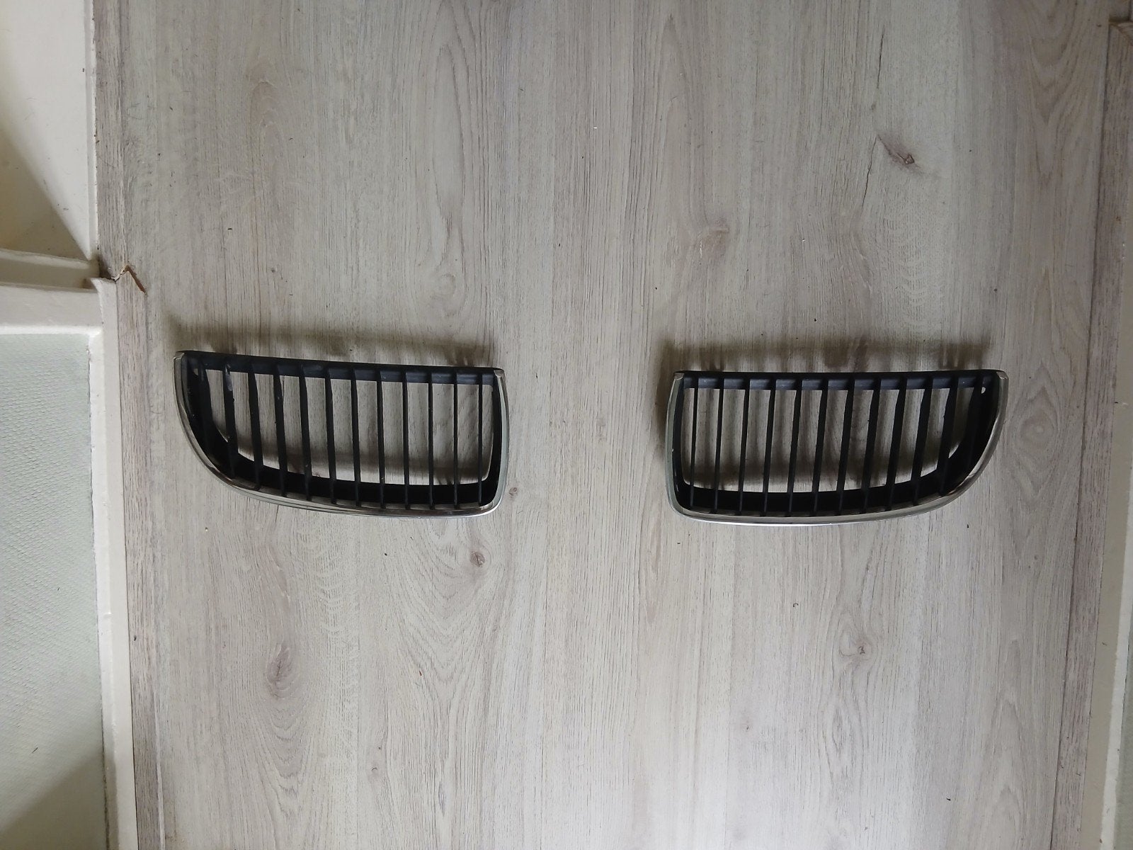 Grille set voor bmw e90 nieren, Gebruikt, Voor, Ophalen of Verzenden, Bumper