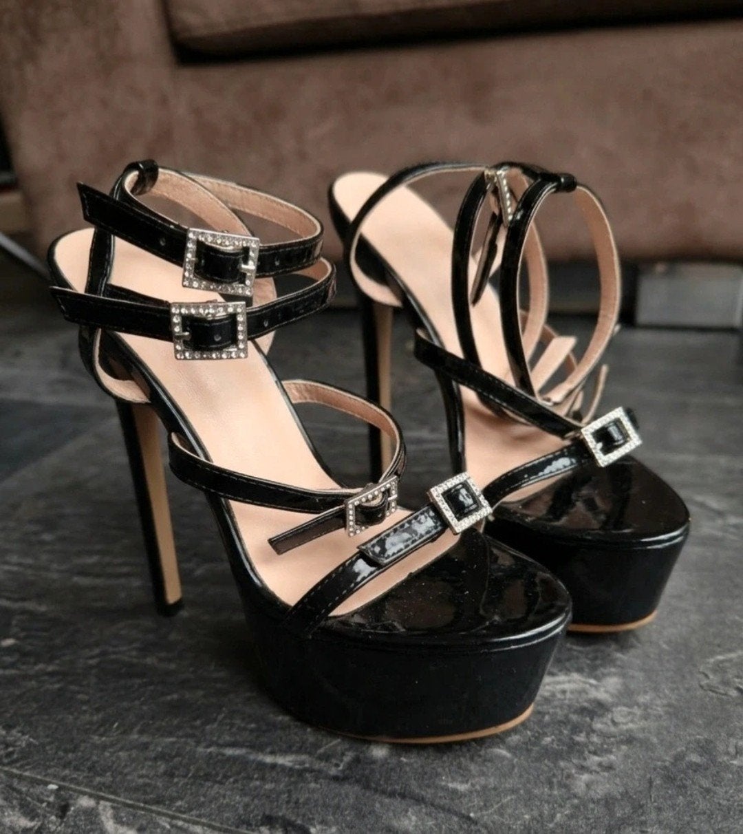 Sexy Platform heels maat 36 nieuw, Ophalen of Verzenden, Nieuw, Zwart