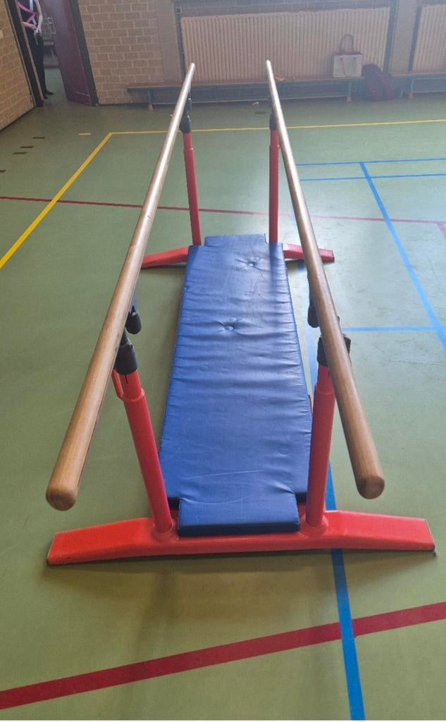 Herenbrug - Turnbrug voor training, Ophalen of Verzenden, Gebruikt, Rood, Materiaal