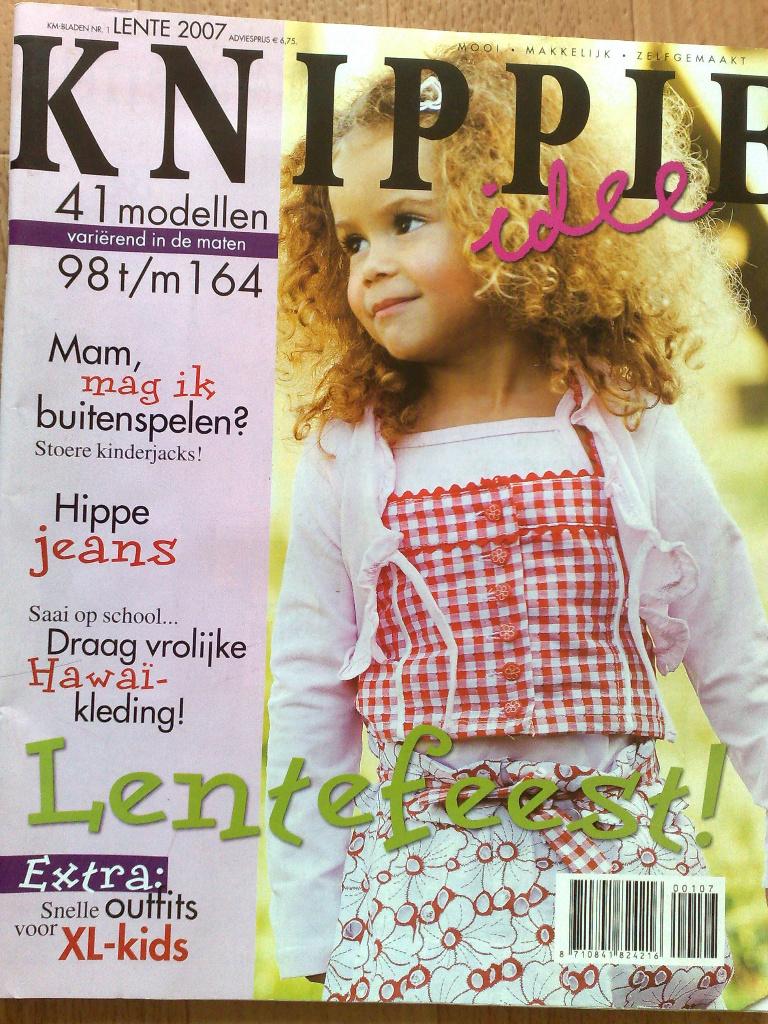Knippie lente 2007 , maten 98 t/m 164, Hobby en Vrije tijd, Kledingpatronen, Verzenden, Zo goed als nieuw, Kind, Knippie