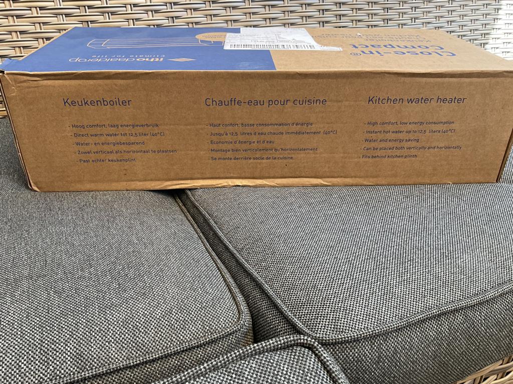Nieuw in doos Plintenboiler, Ophalen of Verzenden, Zo goed als nieuw