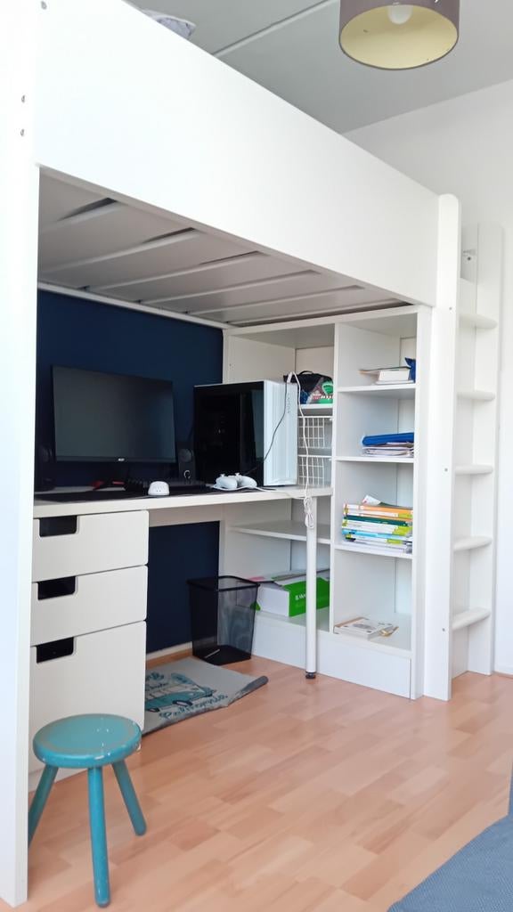Hoogslaper ikea, Huis en Inrichting, Stoffering | Vloerbedekking, Ophalen, Gebruikt, Laminaat