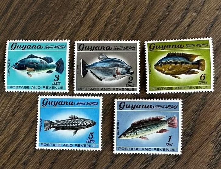 Guyana 1968 - Vissen - Ongebruikt, Ophalen of Verzenden