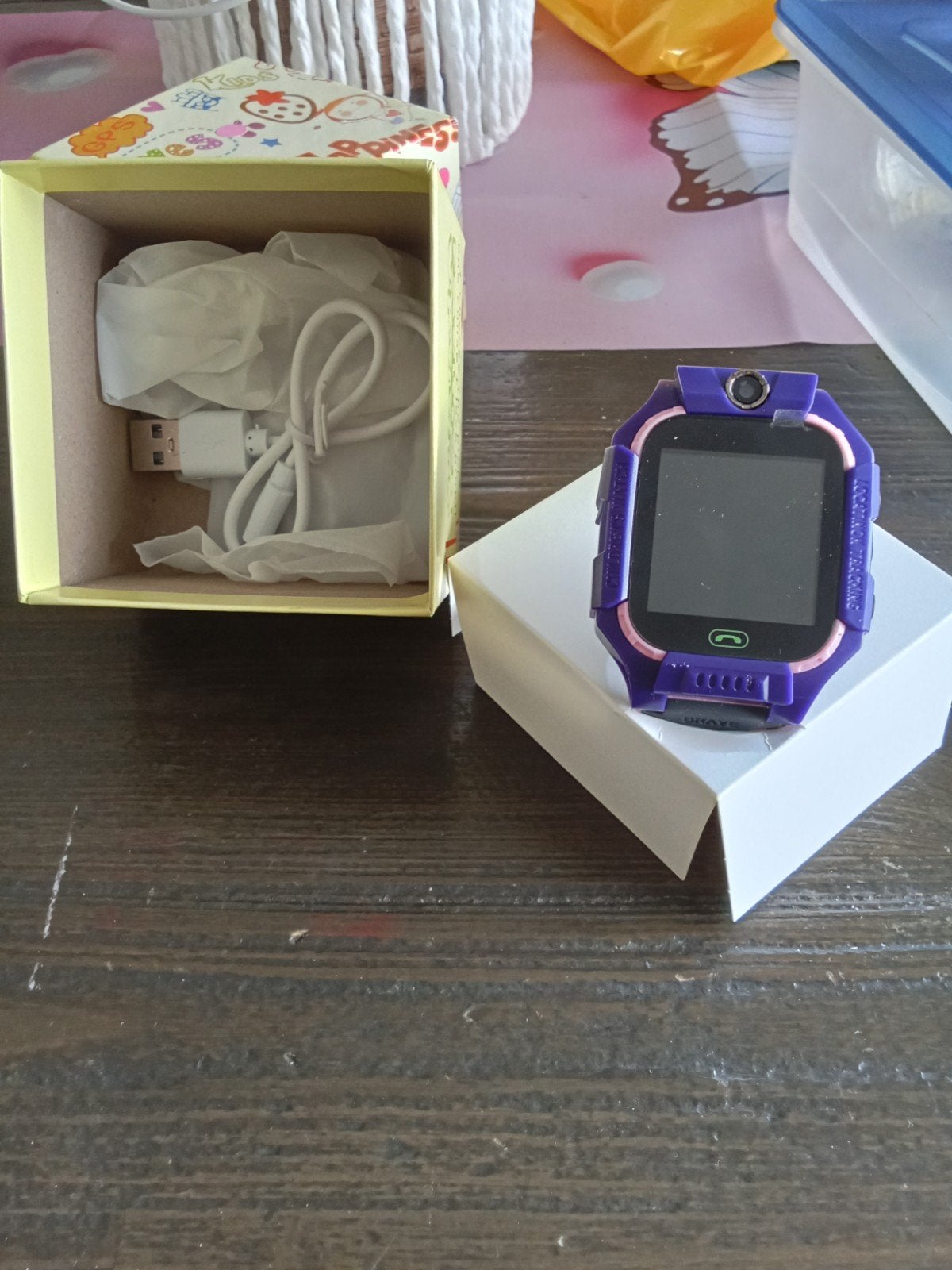 Gps horloge, Sieraden, Tassen en Uiterlijk, Horloges | Kinderen, Ophalen of Verzenden, Zo goed als nieuw, Zwart, Jongen of Meisje