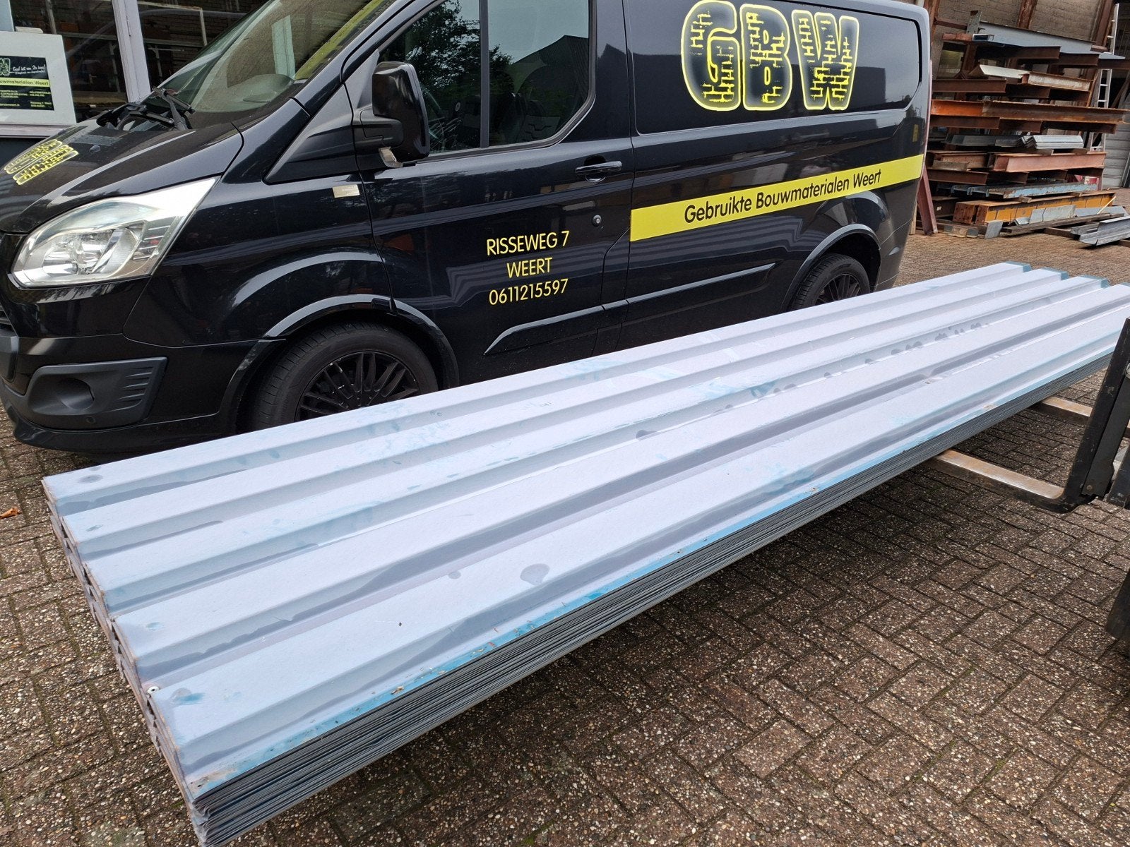 damwand platen gebruikt nr.1, 300/500 cm, dakplaat, afdak, Ophalen, Gebruikt, 250 cm of meer, Planken