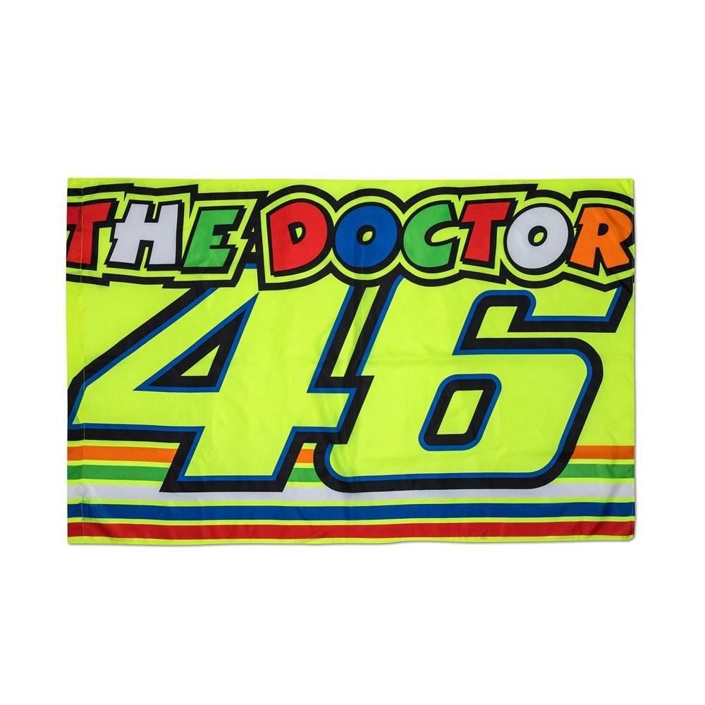 Valentino Rossi the doctor fluor stripes vlag 140 x 90 cm., Nieuw, Ophalen of Verzenden, VR Racing Apparel, Support@vr46.it