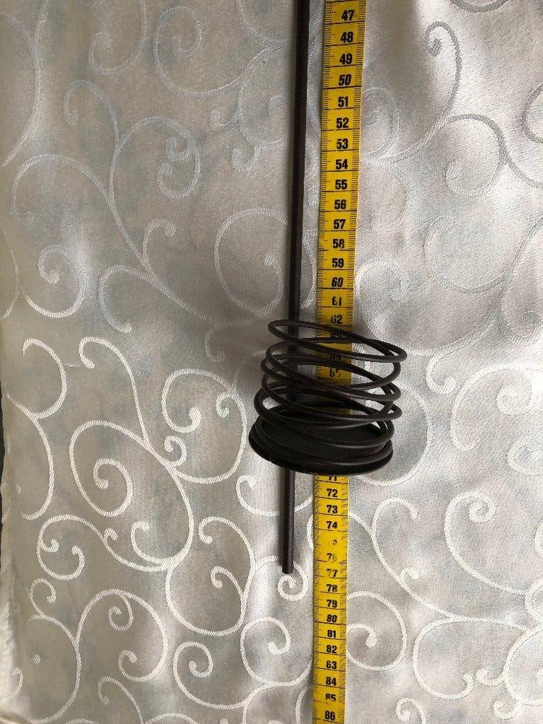 kandelaar industrieel bruin metaal, Bruin, Nieuw, Ophalen of Verzenden, 75 cm