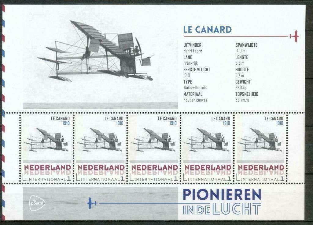 NVPH 3197 Postzegelvel Pionieren in de lucht- Le Canard 1910, Postzegels en Munten, Verzenden, Na 1940, Postfris