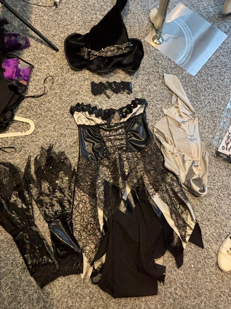 Glam witch maat m/l, Maat 38/40 (M), Carnaval, Ophalen of Verzenden, Zo goed als nieuw