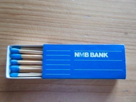 NMB bank lucifers, Ophalen of Verzenden