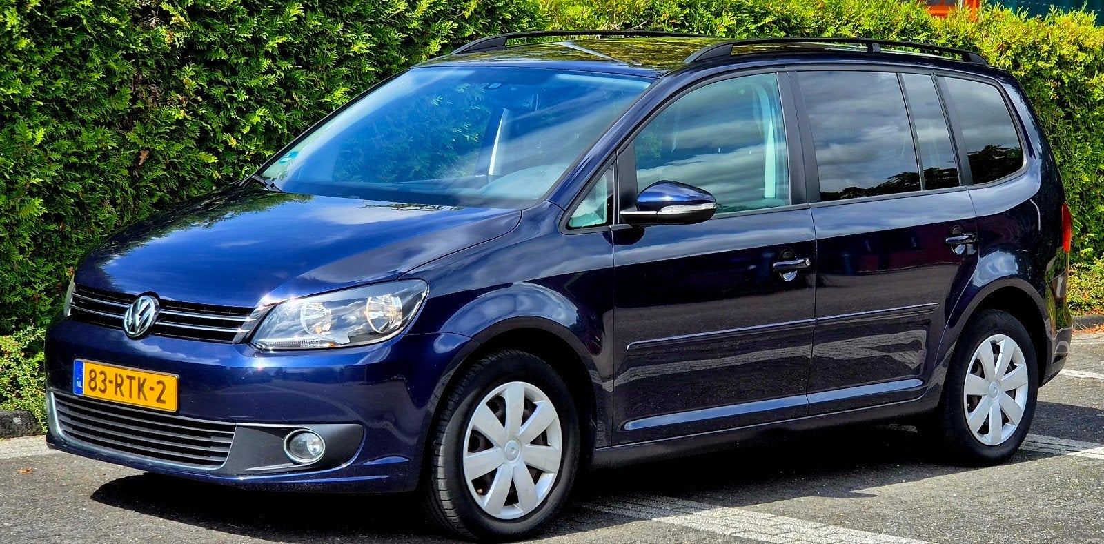 VW Touran 1.4 TSI/APK 6-27/Clima/Dealer onderhouden, 4 cilinders, 1436 kg, Blauw, Origineel Nederlands