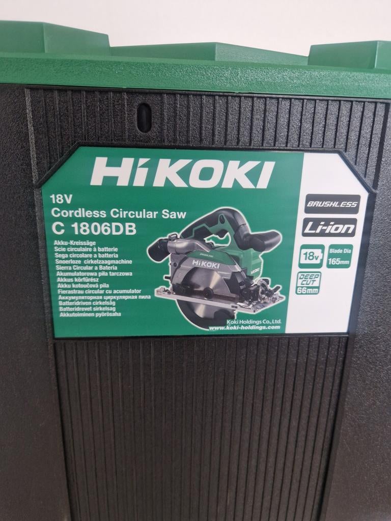 Hikoki cirkelzaag, Ophalen of Verzenden, Nieuw, 1000 watt of meer, Haakse handslijpmachine
