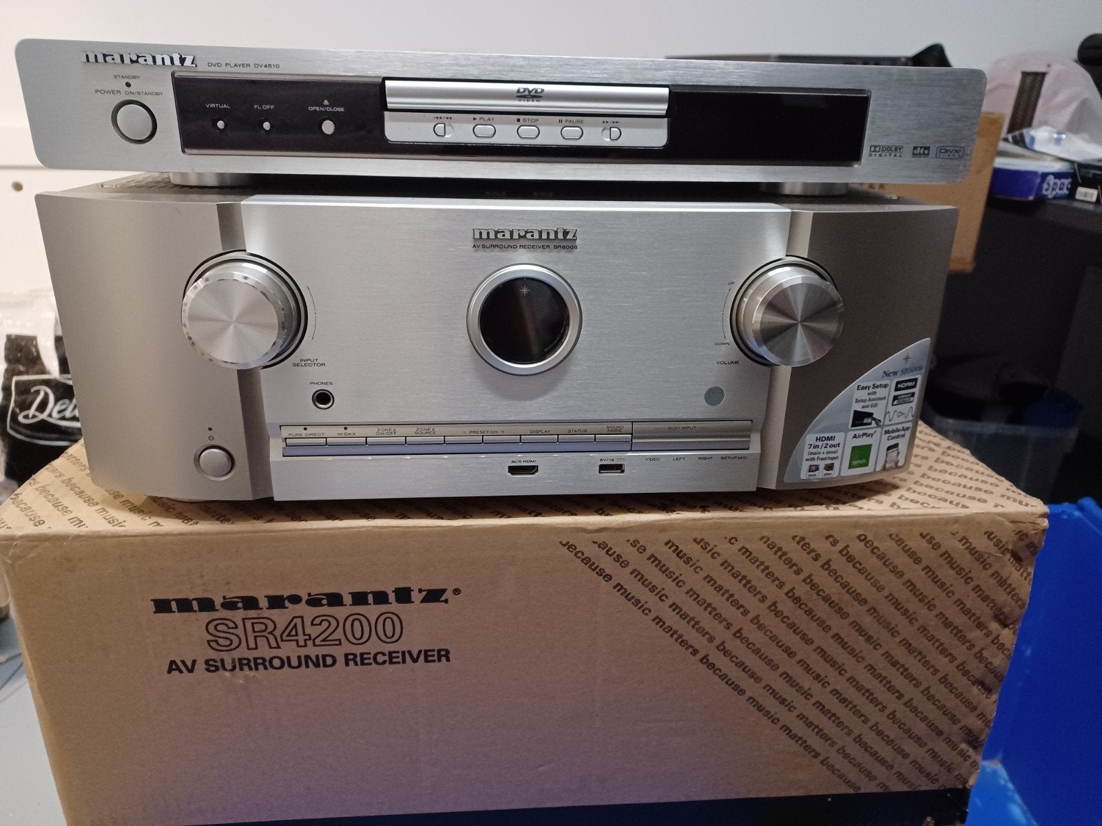 Marantz SR6008 AV Receiver met Spotify Connect en AirPlay, Zo goed als nieuw, 120 watt of meer, Ophalen, Marantz