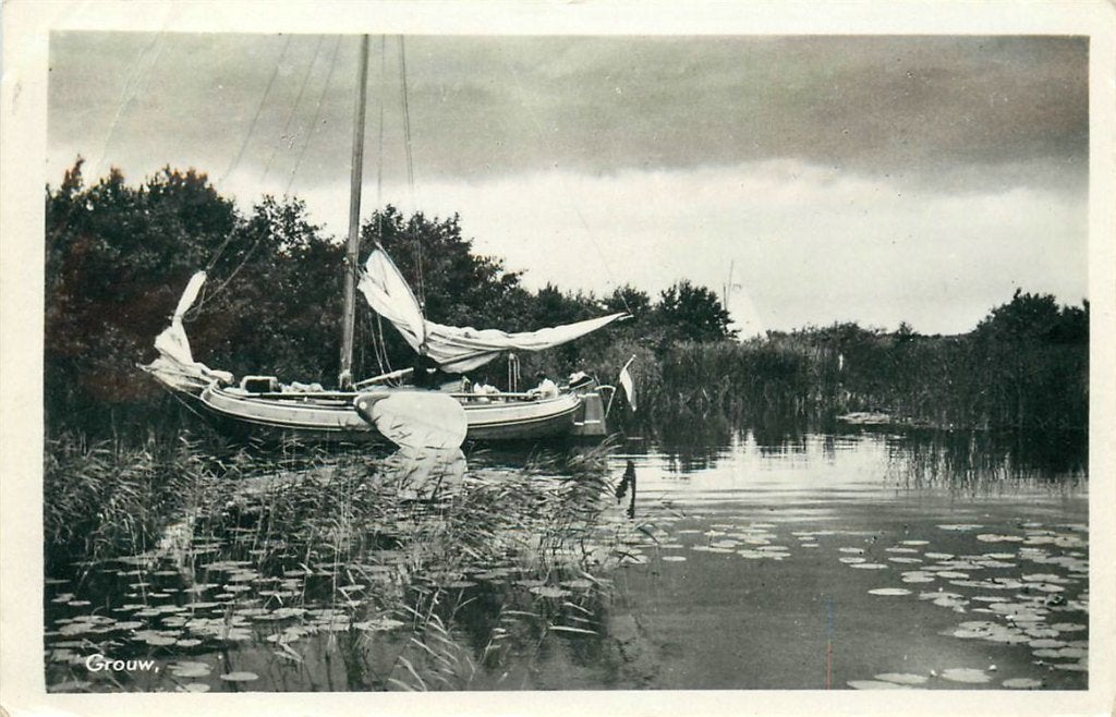 702-068-015 Grou, Verzenden, Voor 1920, Friesland