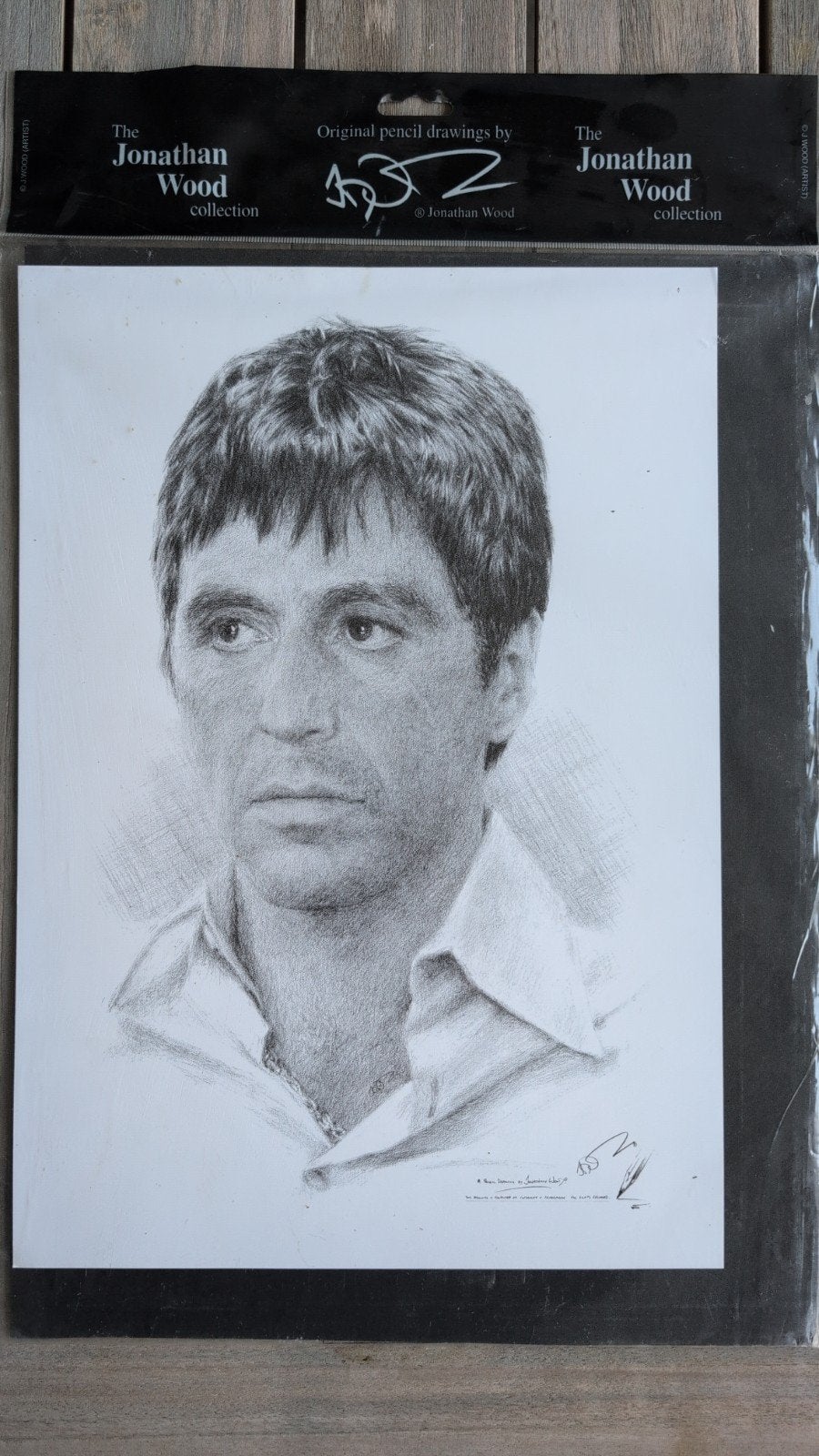 Scarface Originele Potloodtekening Jonathan Wood Nieuw, Ophalen, Tekening, Potloodtekening, Origineel