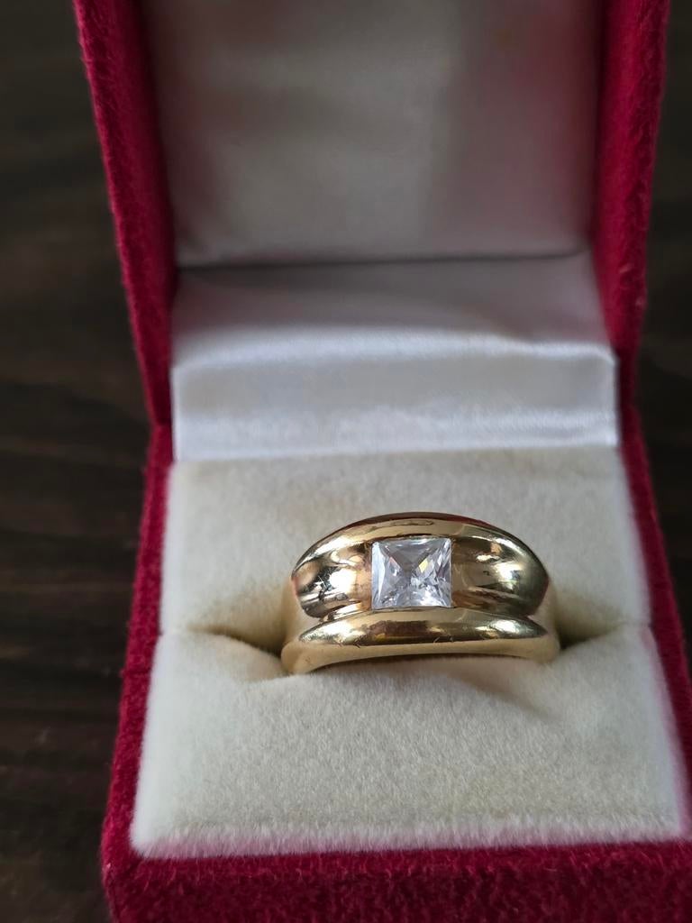 Vintage ring dames, Ophalen of Verzenden, Zo goed als nieuw, 17 tot 18, Dame