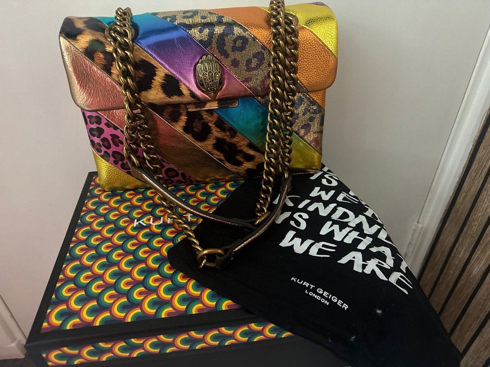 Kurt geiger, Ophalen of Verzenden, Zo goed als nieuw, Zwart, Handtas