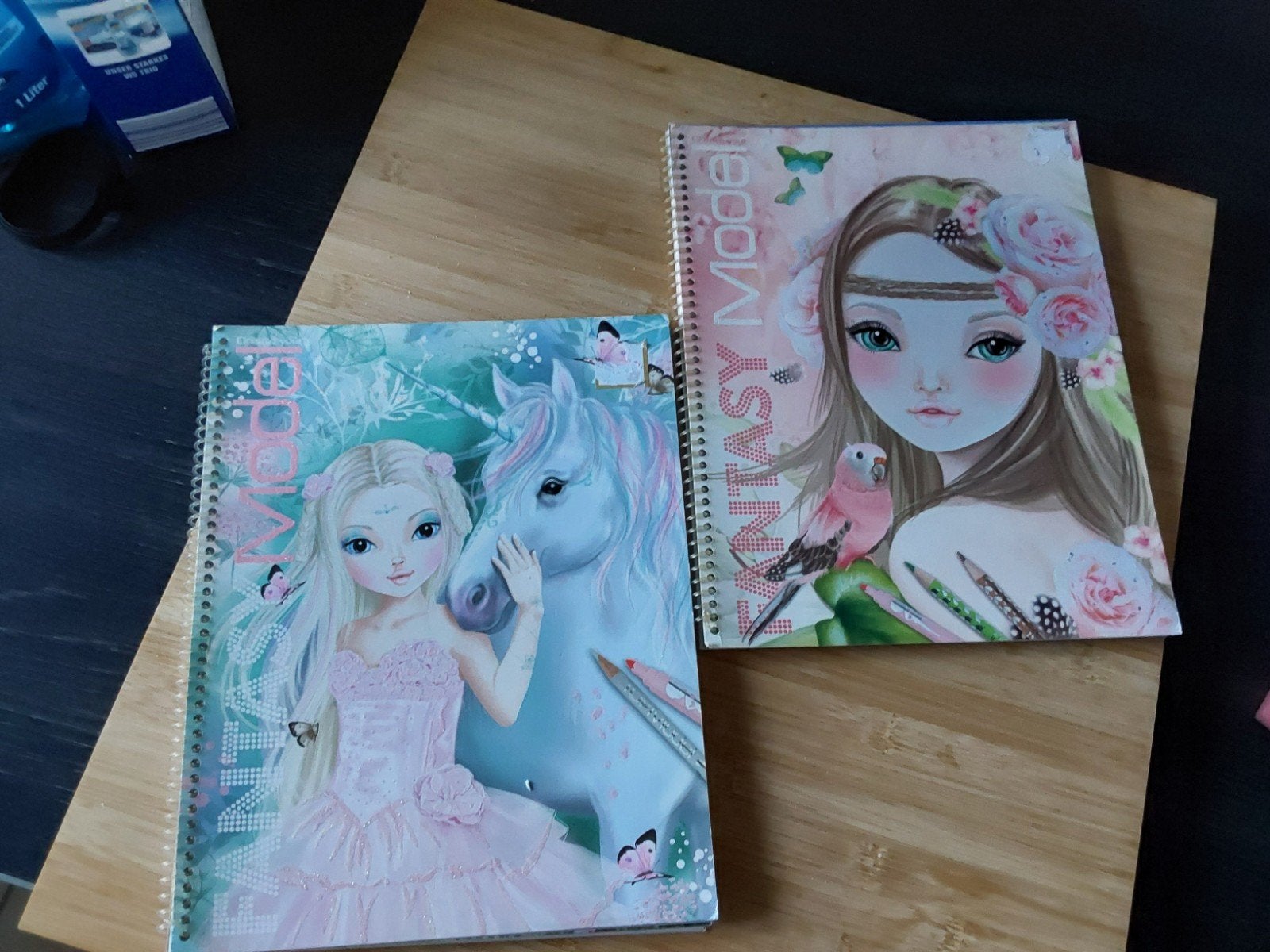 Topmodel Fantasy boeken, kleurboeken en tekenblok + potloden, Ophalen of Verzenden, Zo goed als nieuw