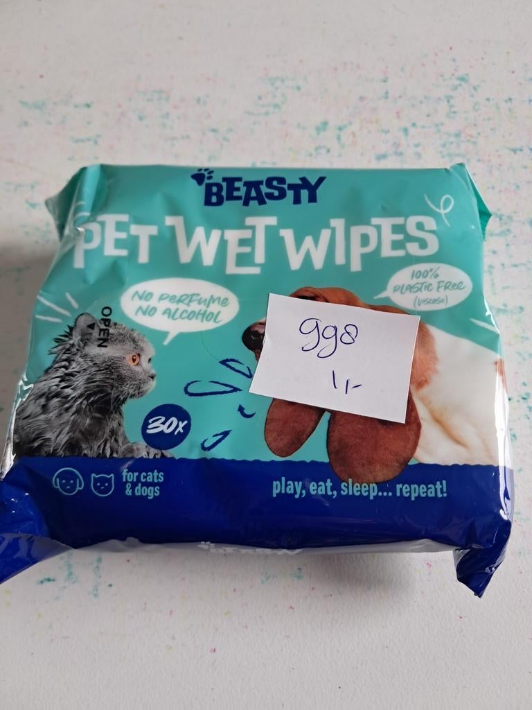Natte doekjes nr 998, Dieren en Toebehoren, Ophalen, Nieuw
