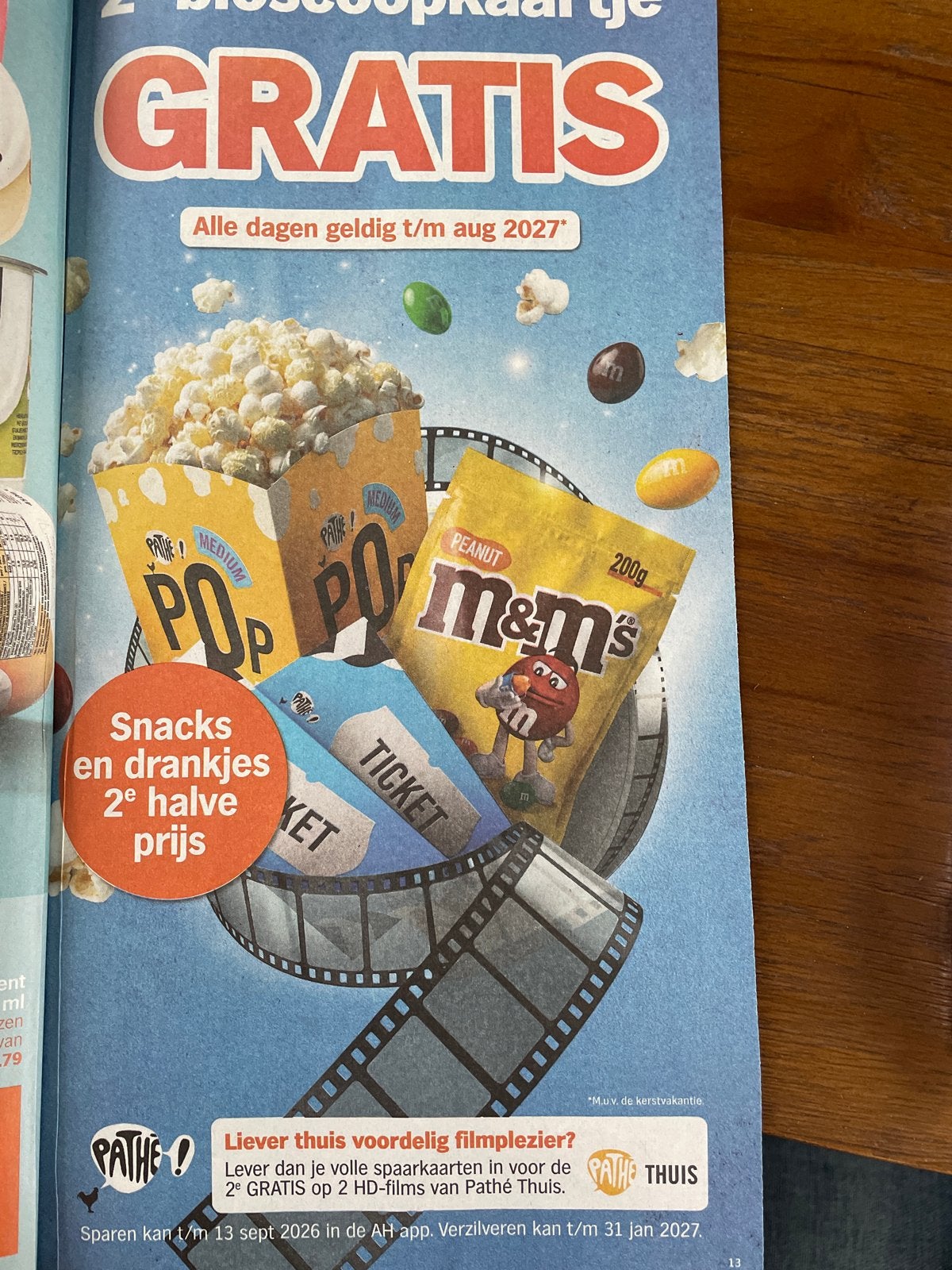 Gevraagd gratis zegels AH voor bioscoopkaartje, Tickets en Kaartjes, Kortingskaartje