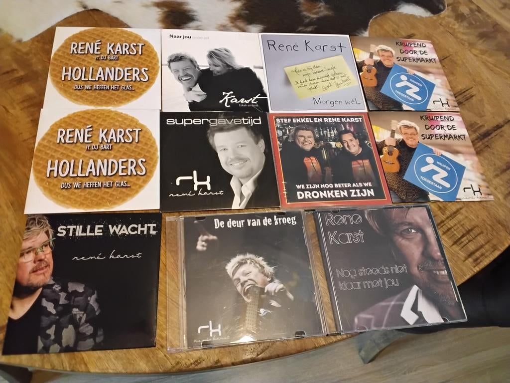 Rene Karst singles cd en promo's 11 stuks, Ophalen of Verzenden, Zo goed als nieuw, Levenslied of Smartlap